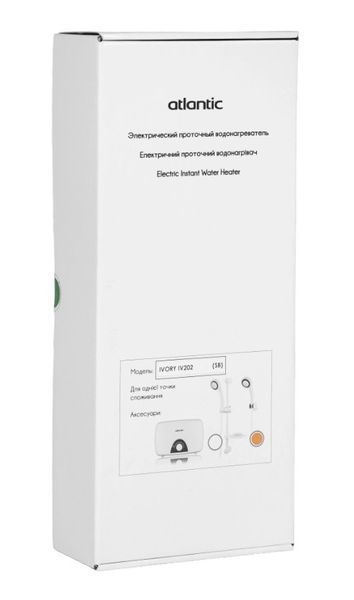 Проточний електричний водонагрівач Atlantic Ivory IV202 SB 5.5 kW 811001 фото Проточний електричний водонагрівач Atlantic Ivory IV202 SB 5.5 kW 811001 фото