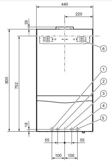 24 кВт. Газовий котел Vaillant atmoTEC pro VUW 240/5-3 (димохідний) / до 240 м2 10048160 фото