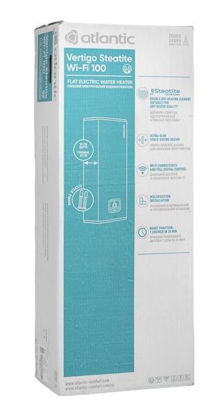 Водонагрівач Atlantic Vertigo Steatite WI-FI 100 ES-MP0802F220-S WD white (сухий тен) 934029 фото