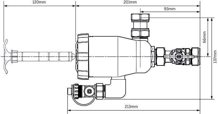 Магнітний фільтр Sentinel Eliminator Vortex 200, 3/4" M202100030 фото