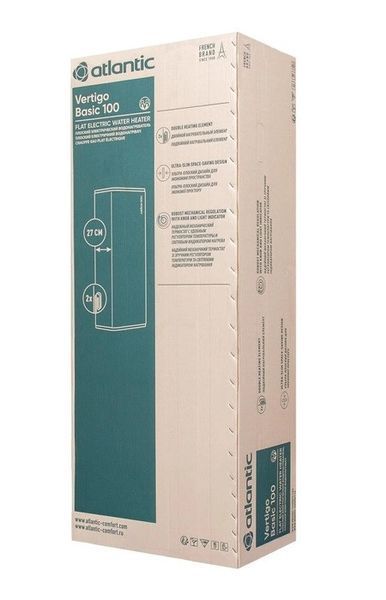 Водонагрівач Atlantic Vertigo Basic 100 ES-VM0802F220F-B (мокрий тен) 851343 фото